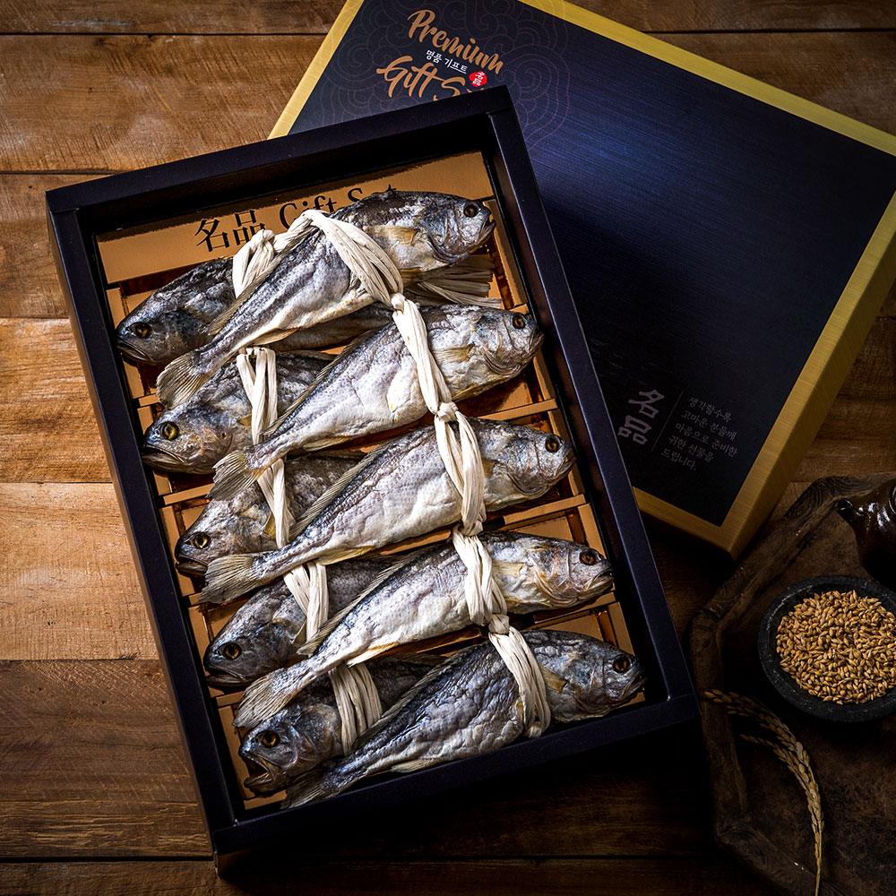 [선물세트] 명품 영광 굴비 - 명절 명품 영광 참조기 굴비 오가 10미 1호(1.15kg내외 21-23cm내외)+부직포가방
