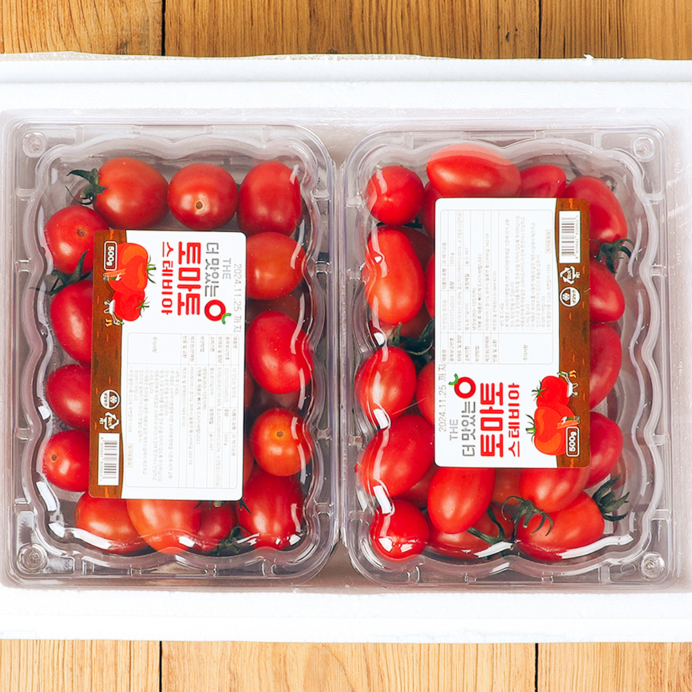 달디단 스테비아 방울토마토(팩) - 스테비아 방울토마토 500g 4팩